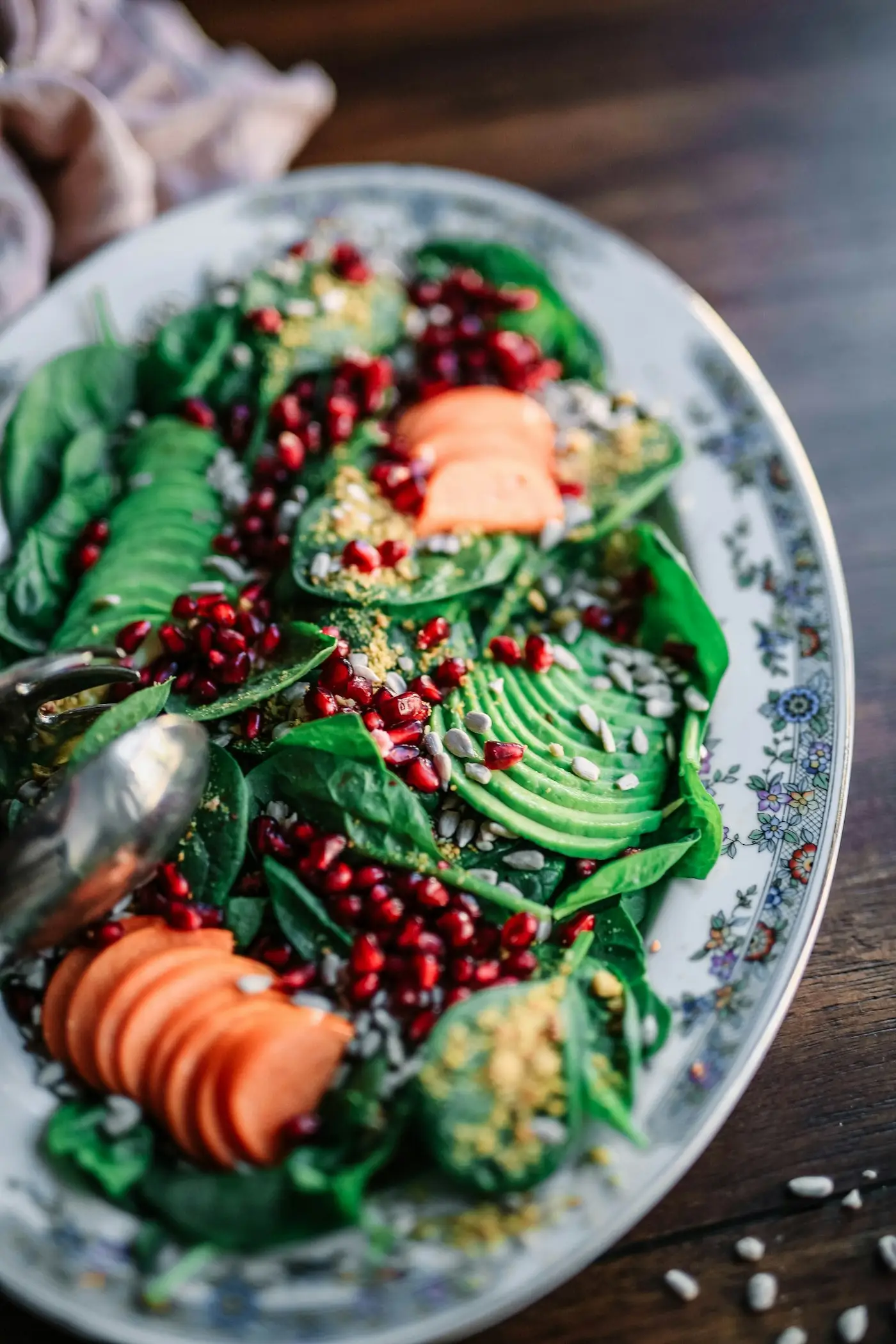 Fresh salad with pomegranate